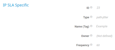 IP SLA Specific